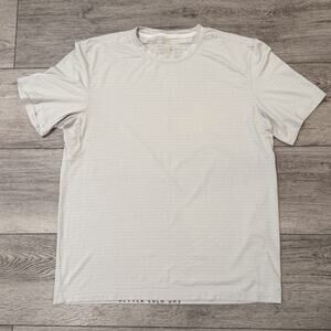 Lululemon Metal Vent Tech Short Sleeve Shirt Men XL Gray Fitness Gym Preppy